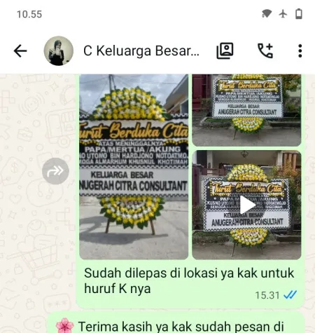 Pengiriman Papan Bunga Duka Jaken